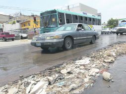 Las lluvias significan para los colonos de la Ocho de Julio, la posibilidad de que ''ríos de basura'' afecten sus viviendas.  /