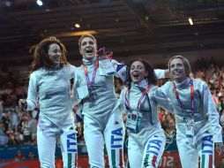 Las italianas confirman su posición de élite en la esgrima. AFP  /