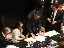 Senadores del MC y del PRD proponen sanciones a quienes se manifiesten antes de la la declaración del TEPJF. ARCHIVO  /