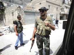 Las fuerzas sirias asediaron al distrito de Arbaeen en las primeras horas del jueves.EFE  /