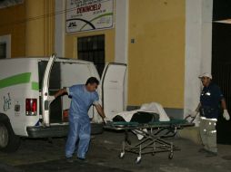 Los cuerpos fueron llevadas a la morgue de la Zona Metropolitana de Guadalajara. ARCHIVO  /