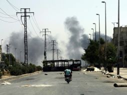 La violencia continúa en Siria, donde los enfrentamientos entre el gobierno y los rebeldes siguen. EFE  /