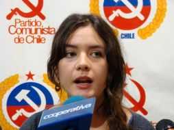 Camila Vallejo, actual vicepresidenta de la Fech, es en la actualidad la principal figura pública del Partido Comunista. ARCHIVO  /
