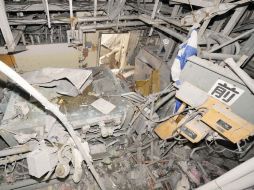 Solo escombros después del tsunami en la central nuclear. ARCHIVO  /