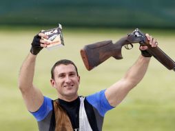 Giovanni Cernogoraz gana la segunda medalla de oro para Croacia en Londres 2012. REUTERS  /