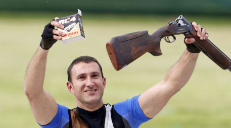 Giovanni Cernogoraz gana la segunda medalla de oro para Croacia en Londres 2012. REUTERS  /