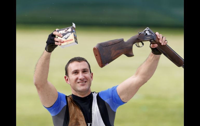 Giovanni Cernogoraz gana la segunda medalla de oro para Croacia en Londres 2012. REUTERS  /