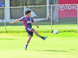 El ''goleador''. Rafael Márquez Lugo es el único jugador de Chivas en conseguir una anotación en el presente torneo.  /
