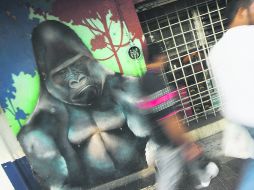 PAISAJE URBANO. Muestra de expresión que puede apreciarse sobre la Avenida 8 de Julio y Juárez.  /