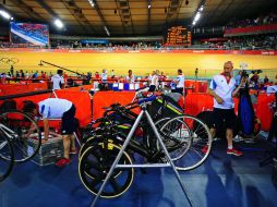 El espectador estaba viendo una competencia del equipo británico de ciclismo. AFP  /