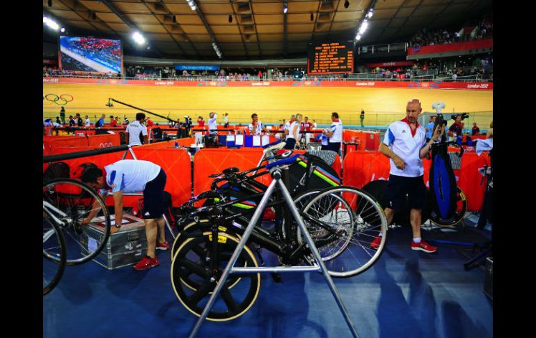 El espectador estaba viendo una competencia del equipo británico de ciclismo. AFP  /