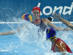 Estados Unidos venció a España en la final olímpica de Waterpolo femenil. EFE  /