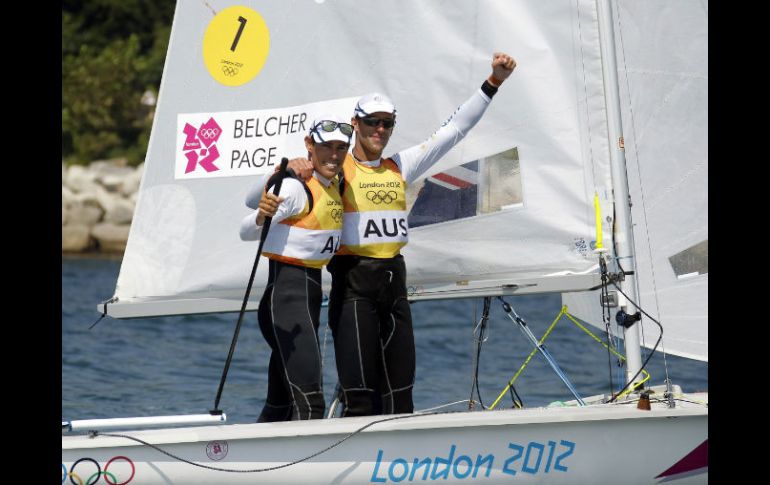 Belcher y Page se manifiestan felices por su medalla dorada. REUTERS  /