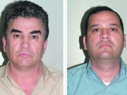 Jesús Gutiérrez Guzmán (izquierda, primo del ''Chapo''), y Rafael Humberto Celaya Valenzuela, tras ser aprehendidos en Madrid. AP  /