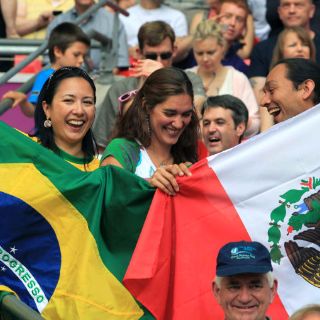 Wembley se engalana para el México-Brasil