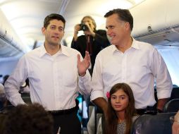 Mitt Romney, candidato republicano a la presidencia de EU y Paul Ryan, candidato a vicepresidente. AFP  /