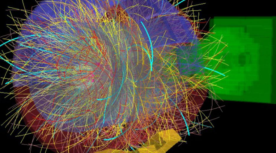 Ilustración del ion de plomo utilizado en los experimentos con el Gran Colisionador de Hadrones. ESPECIAL  /