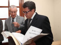 Ricardo Monreal detalla que está listo para entregar las pruebas cuando sea solicitado ante la PGR. EL UNIVERSAL  /