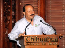 El gobernador César Duarte anuncia la reunión plenaria de los senadores electos del PRI en Chihuahua. ARCHIVO  /