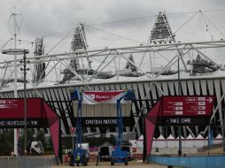 Tras los Juegos Olímpicos, trabajadores alistan el inmueble, el cual será pieza clave en la realización de los Paralímpicos. AP  /