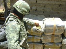 La droga decomisada fue puesta a disposición de las autoridades correspondientes. ARCHIVO  /