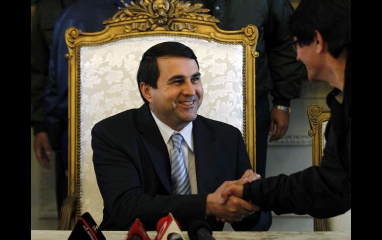 El presidente de Paraguay, Federico Franco, fue abucheado por un grupo de manifestantes. ARCHIVO  /