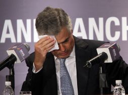 El presidente ejecutivo de la empresa de medios MVS Comunicaciones, Joaquín Vargas durante conferencia de prensa. EL UNIVERSAL  /