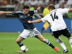 El jugador argentino quiso dejar claro que él no va por la marca de Batigol. AFP  /