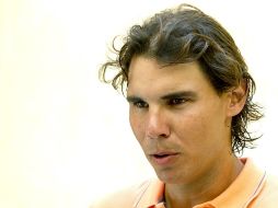 El tenista Rafael Nadal durante las declaraciones hechas en Manacor. EFE  /