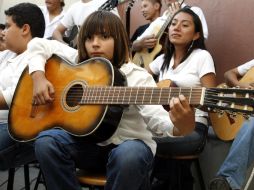 Como parte del programa del festival 'El niño y la Música', de la UNAM, se presentó el espectáculo 'La magia de la música'. ARCHIVO  /
