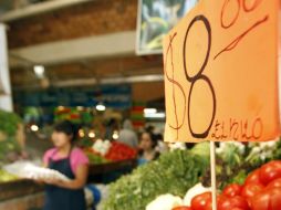 El INPC se vio afectado de manera notable por un alza en los precios agrícolas. ARCHIVO  /