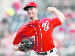 Encendido. Gio González trabajó por espacio de seis entradas, en donde solamente permitió una carrera. AFP  /