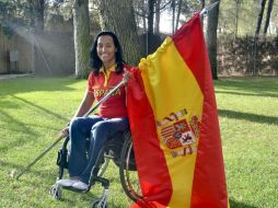 La nadadora paralímpica, Teresa Perales, será la abanderada de España en los Juegos Paralímpicos de Londres. EFE  /