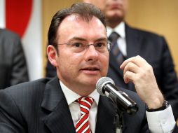 Luis Videgaray se encargará de finalizar la junta plenaria de los senadores del PRI. ARCHIVO  /