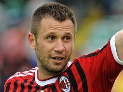 Antonio Cassano se dijo feliz de llegar al Inter de Milán. EFE  /