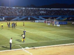Imagen del partido de ayer en Estadio Carlos Iturralde de Mérida. @CFMerida. ESPECIAL  /