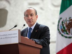 Calderón dijo que Michoacán es su tierra y la ama entrañablemente. ARCHIVO  /