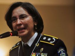 La jefa de la Policía de Nicaragua, Aminta Granera, confirmó la detención de los 18 mexicanos. AFP  /