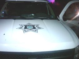 El gobernador lamentó el fallecimiento, ayer, del director de la policía de Magdalena. En la imagen patrulla baleada. ARCHIVO  /