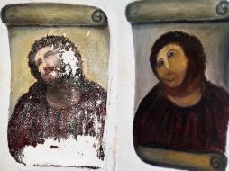 La pintura del eccehomo data de 1930 y estaba en muy mal estado de conservación. ARCHIVO  /