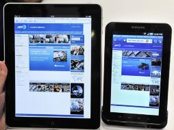 Un iPad de Apple y una Samsung Galaxy Tab. AFP  /