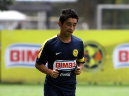 Christian Bermúdez durante una de las prácticas del América en Coapa. MEXSPORT  /