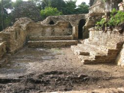Teatro maya de hace mil 200 años con aforo para 120 personas. EFE  /