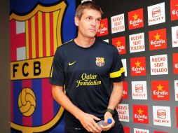 'Tito' fue expulsado por reclamar desde la banca una falta sobre Sergio Busquets. ARCHIVO  /