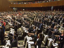 La Cámara de Diputados será presidida en su primer año de la 62 legislatura por el Partido Revolucionario Institucional. NOTIMEX  /