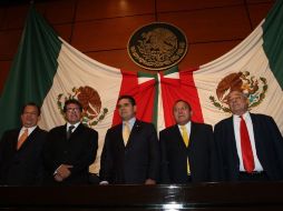 Legisladores de la izquierda ofrecen una conferencia de prensa para hablar de su agenda legislativa. NTX  /