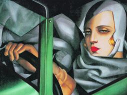 AUTORRETRATO. Aspecto de Tamara en Bugatti verde, una de las obras más reconocidas de la artista. ESPECIAL  /