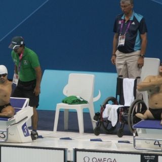 Castorena y Tronco, en la final de nado paralímpico