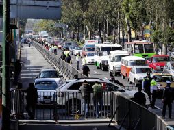 La SSP-DF implementó un operativo de seguridad en el TEPJF. EL UNIVERSAL  /