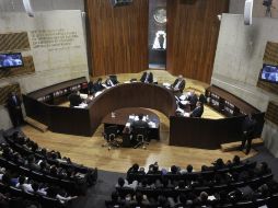 Los magistrados del Tribunal Electoral de México debaten la demanda de nulidad de los comicios. EFE  /